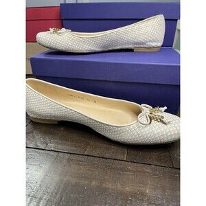 Stuart Weitzman Flats Irene Gold And Tan Flats. Authentic. Size 10 Spring